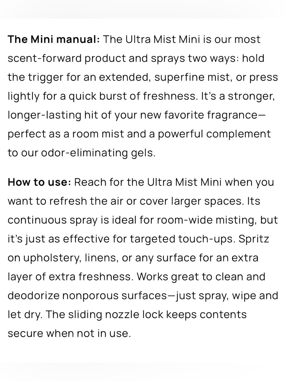 Azuna Odor Eliminator + Air Freshener Spray, Ultra Mist Mini in Espresso Martini - Picture 2 of 11
